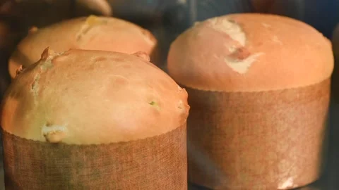Easter cake baked in the oven, time-lapse Stock Footage 150462445