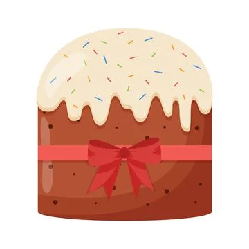 Easter cake. Easter concept. Happy Easter banners, greeting cards, posters Stock Illustration