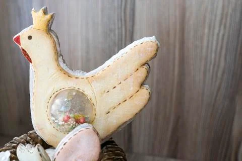 Easter cake. Gingerbread in the form of a chicken. Stock Photos