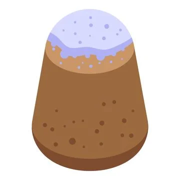 Easter cake icon isometric vector. Sweet food 스톡 일러스트
