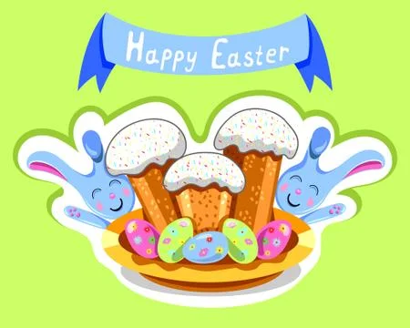 Easter cake Stock Illustration