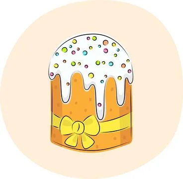 Easter cake Illustrazione stock