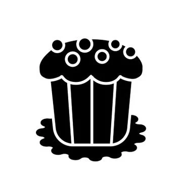 Easter cake line icon, easter and holiday, sweet sign vector graphics, a linear 스톡 일러스트