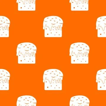 Easter cake pattern seamless Stock Illustration