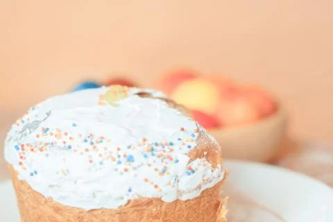 Easter cake on the table Foto stock
