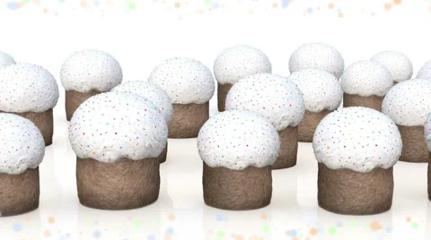 Easter cakes Stock Footage 60394206