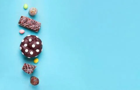Easter cakes mockup Stock Photos
