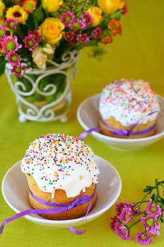 Easter cakes Stock Photos