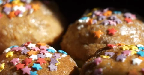 Easter cakes in the sun Stock Footage 88422413