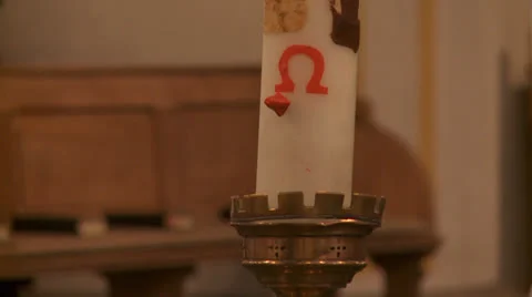 Easter Candle Stock Footage 24584190