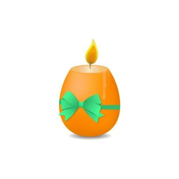 Easter candle Stock Illustration