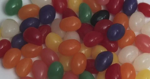 Easter Candy - Jelly Beans - Rotating Stock Footage 87895074