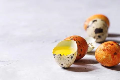 Easter card with colored eggs Stock Photos