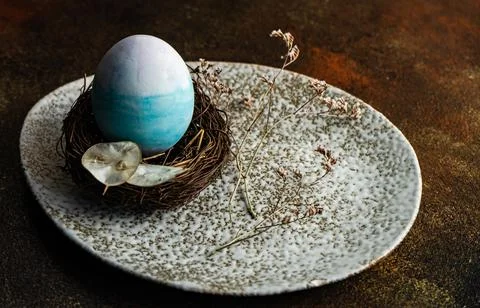 Easter card concept with eggs Stock-Fotos