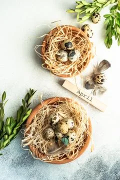 Easter card concept Stock Photos