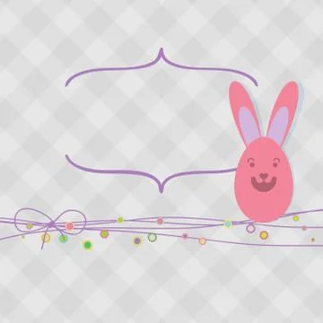 Easter card with copy space.  + EPS8 Stock Illustration