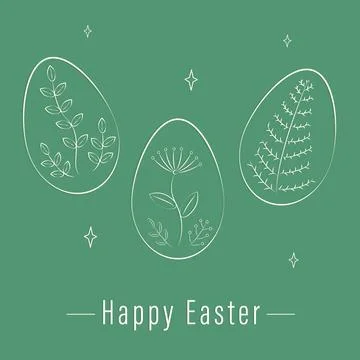 Easter card design Stock Illustration