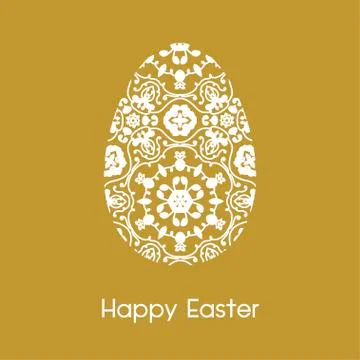 Easter card with eggs Stock Illustration