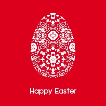 Easter card with eggs Stock Illustration