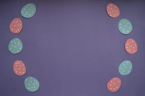 Easter card handmade. Step by step photo instruction. Children's art projec.. Stock Photos