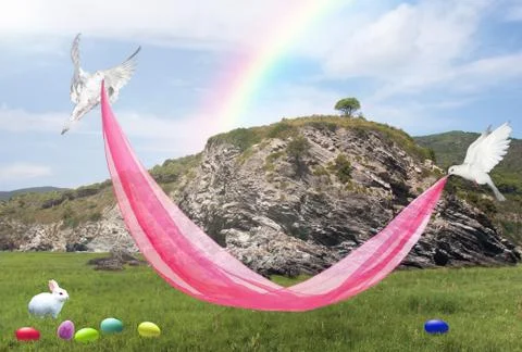 Easter card Ilustración de archivo