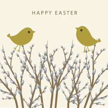 Easter card Ilustração Stock