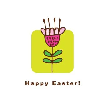 Easter card Stock Illustration