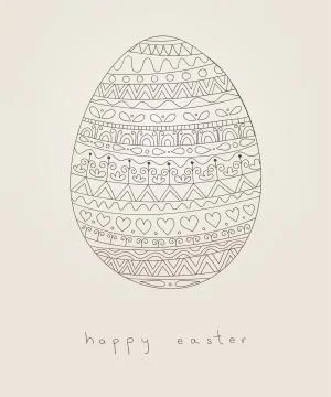 Easter card Stock Illustration