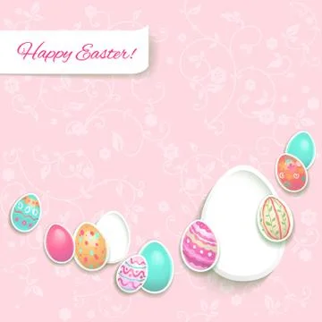 Easter card Stock Illustration