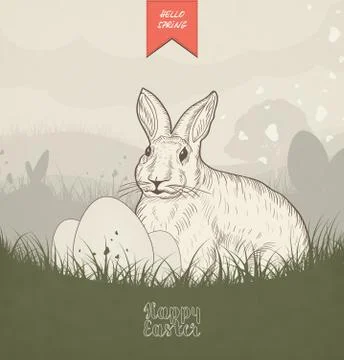 Easter Card Stock Illustration