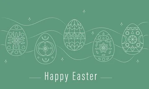 Easter card Illustrazione stock