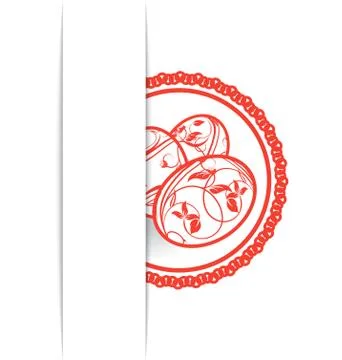 Easter card with set eggs Illustrazione stock