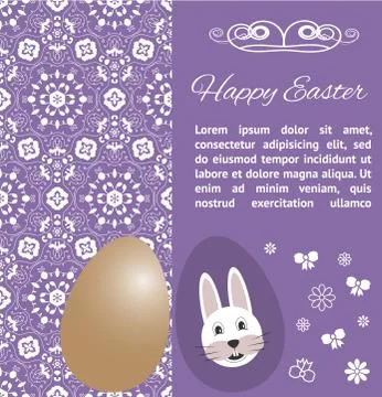 Easter Card template Stock Illustration