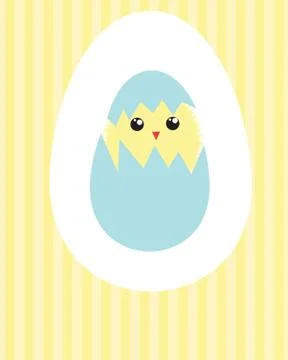 Easter card with two hand drawn eggs 스톡 일러스트