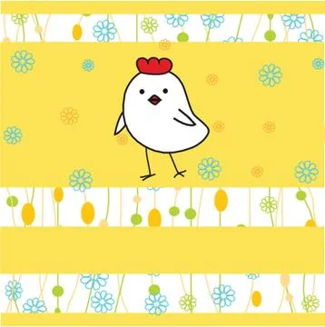 Easter card with two hand drawn eggs Illustrazione stock