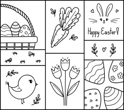 Easter card vector illustration. Illustrazione stock