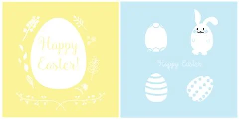 Easter Cards Design Ilustración de archivo