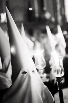 Easter catholic Spanish procession Stock Photos