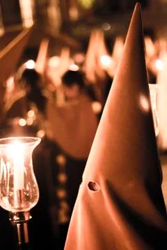 Easter catholic Spanish procession Stock Photos