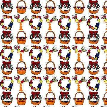 Easter, celebrate, easter, happy ,easter, easter ,eggs, easter, dyes, easter  Stock Illustration