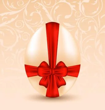 Easter celebration background with traditional egg Stock Illustration