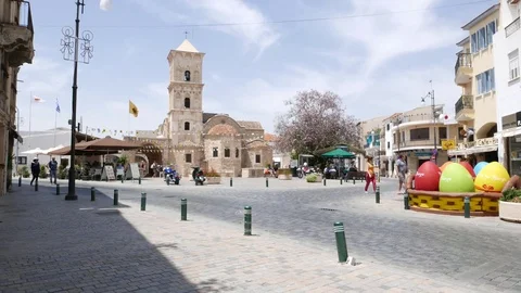 Easter celebration in Larnaca. Cyprus Stock Footage 70447522