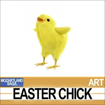 Easter Chick 3D Model