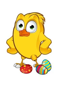 Easter Chick Character Stock Illustration