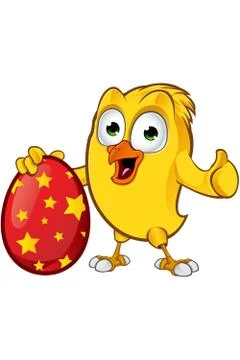 Easter Chick Character Stock Illustration