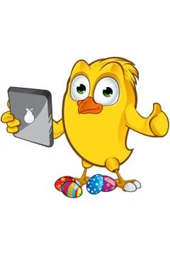 Easter Chick Character Illustrazione stock