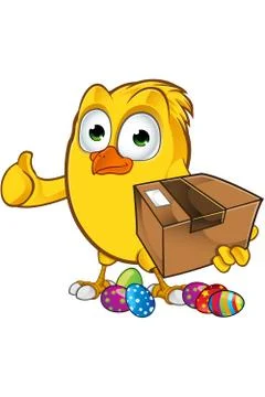 Easter Chick Character Stock Illustration