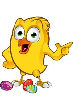 Easter Chick Character Stock Illustration