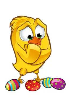 Easter Chick Character Stock Illustration