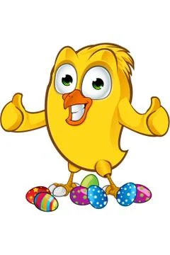Easter Chick Character Stock Illustration